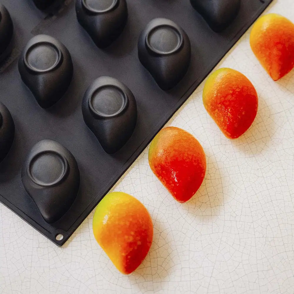 STAMPO PAVOFLEX 400X300 MANGO CÉDRIC GROLET 12 IMPRONTE - MM 90X58X35 H - VOL. ~ 95 ML - PX43104S - PAVONI ITALIA