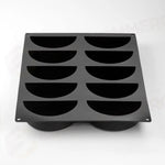 STAMPO PAVOFLEX 400X300 MM HALFMOON 10 IMPRONTE - MM 126X63X40 H - VOL. ~ 240 ML - PXHALFMOONS - PAVONI ITALIA