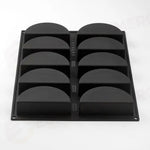 STAMPO PAVOFLEX 400X300 MM HALFMOON 10 IMPRONTE - MM 126X63X40 H - VOL. ~ 240 ML - PXHALFMOONS - PAVONI ITALIA