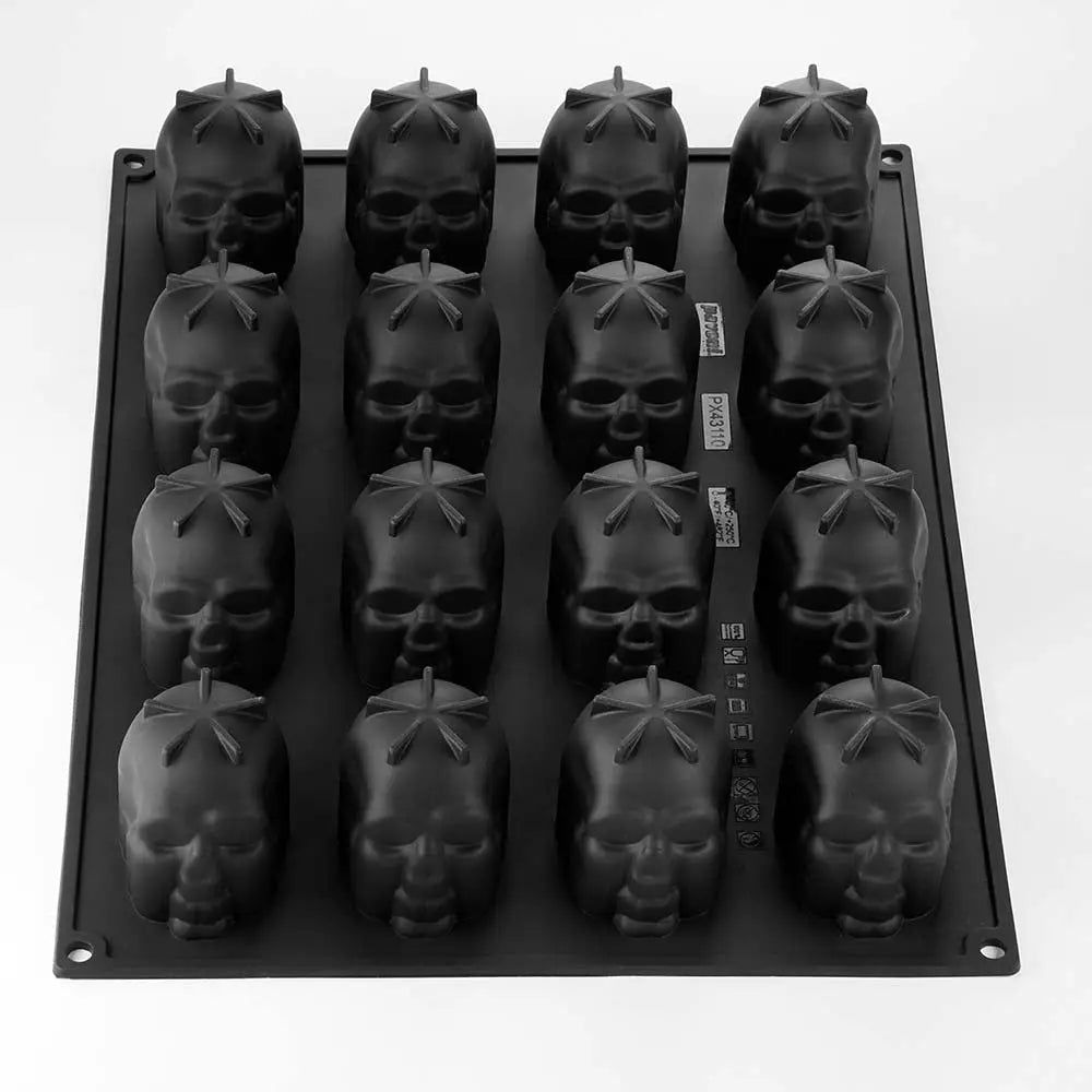 STAMPO PAVOFLEX 400X300 MM SKULL FABRIZIO FIORANI 16 IMPRONTE - MM 50X70X60 H - VOL. ~ 120 - PX43110S - PAVONI ITALIA