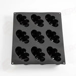STAMPO PAVOFLEX IN SILICONE BELOVED 400 X 300 MM - 9 IMPRONTE 127 X 71 X H 38 MM - VOL. 200 ML + COPPAPASTA - PX4370S