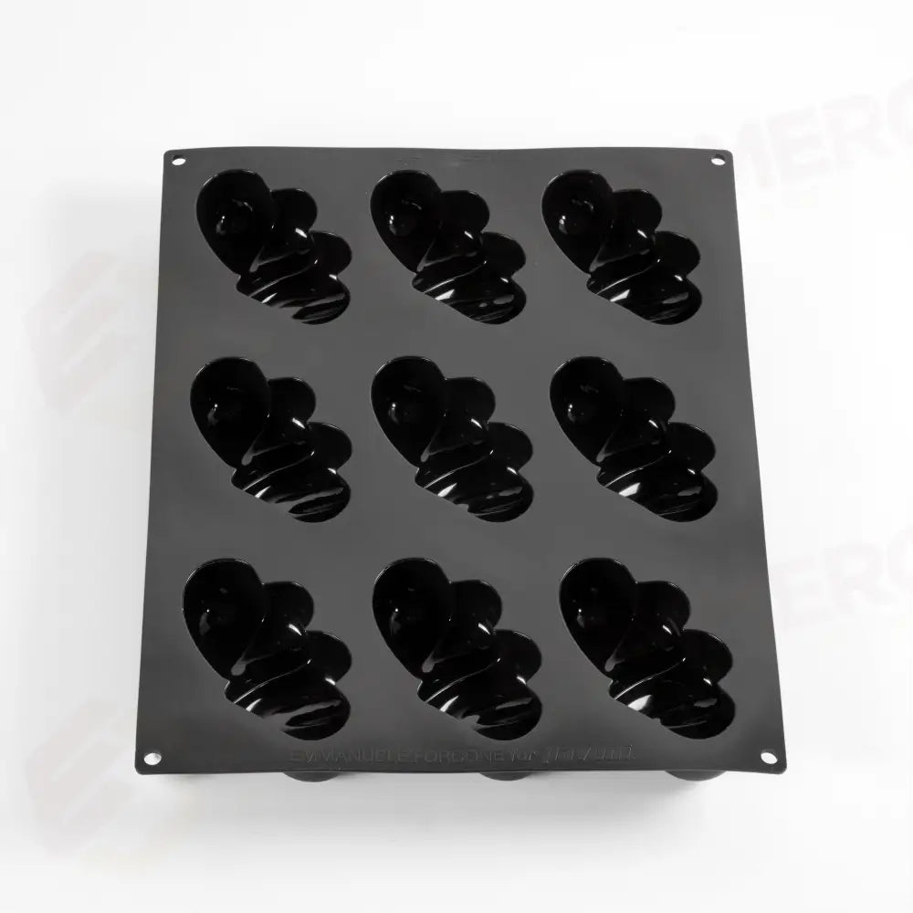 STAMPO PAVOFLEX IN SILICONE BELOVED 400 X 300 MM - 9 IMPRONTE 127 X 71 X H 38 MM - VOL. 200 ML + COPPAPASTA - PX4370S