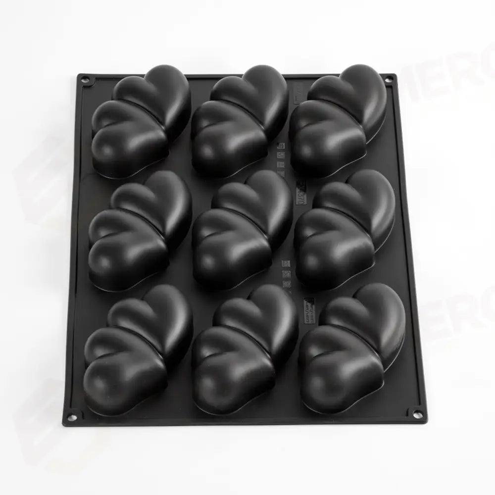STAMPO PAVOFLEX IN SILICONE BELOVED 400 X 300 MM - 9 IMPRONTE 127 X 71 X H 38 MM - VOL. 200 ML + COPPAPASTA - PX4370S