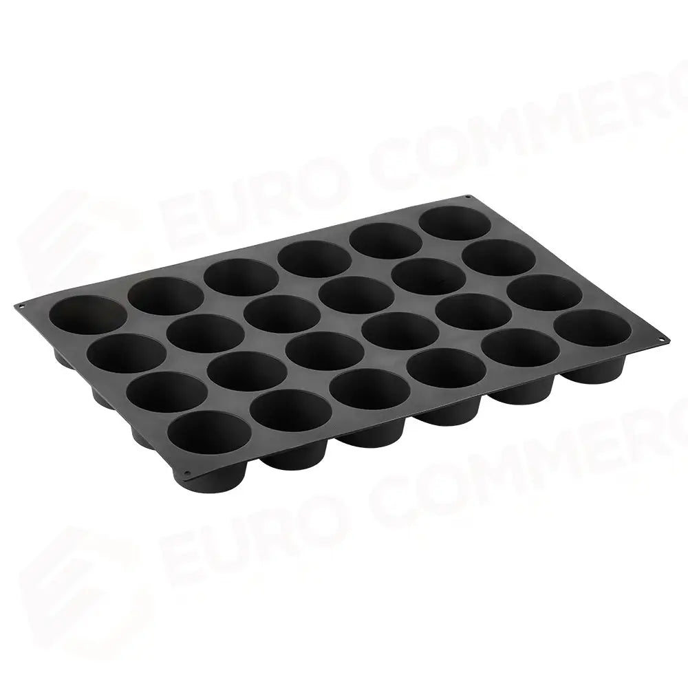 STAMPO PAVOFLEX IN SILICONE BIG MUFFIN 600 X 400 MM - 24 IMPRONTE Ø 85 X H 50 MM - VOL.235 ML - PX056 - PAVONI ITALIA