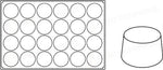STAMPO PAVOFLEX IN SILICONE BIG MUFFIN 600 X 400 MM - 24 IMPRONTE Ø 85 X H 50 MM - VOL.235 ML - PX056 - PAVONI ITALIA