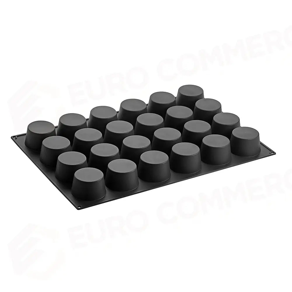 STAMPO PAVOFLEX IN SILICONE BIG MUFFIN 600 X 400 MM - 24 IMPRONTE Ø 85 X H 50 MM - VOL.235 ML - PX056 - PAVONI ITALIA