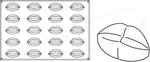 STAMPO PAVOFLEX IN SILICONE BOCCA 600 X 400 MM - 20 IMPRONTE 93 X 50 X H 36 MM - VOL.105 ML - PX054 - PAVONI ITALIA