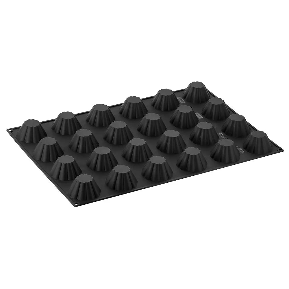 STAMPO PAVOFLEX IN SILICONE BRIOCHETTE 600 X 400 MM - 24 IMPRONTE Ø 79 X H 37 MM - VOL.100 ML - PX003 - PAVONI ITALIA