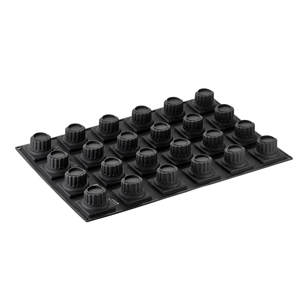 STAMPO PAVOFLEX IN SILICONE CAESAR 600 X 400 MM - 24 IMPRONTE 70 X 70 X H 50 MM - VOL.130 ML - PX041 - PAVONI ITALIA
