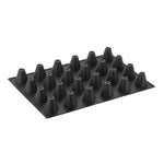 STAMPO PAVOFLEX IN SILICONE CONO 600 X 400 MM - 24 IMPRONTE Ø 65 X H 65 MM - VOL.125 ML - PX021 - PAVONI ITALIA