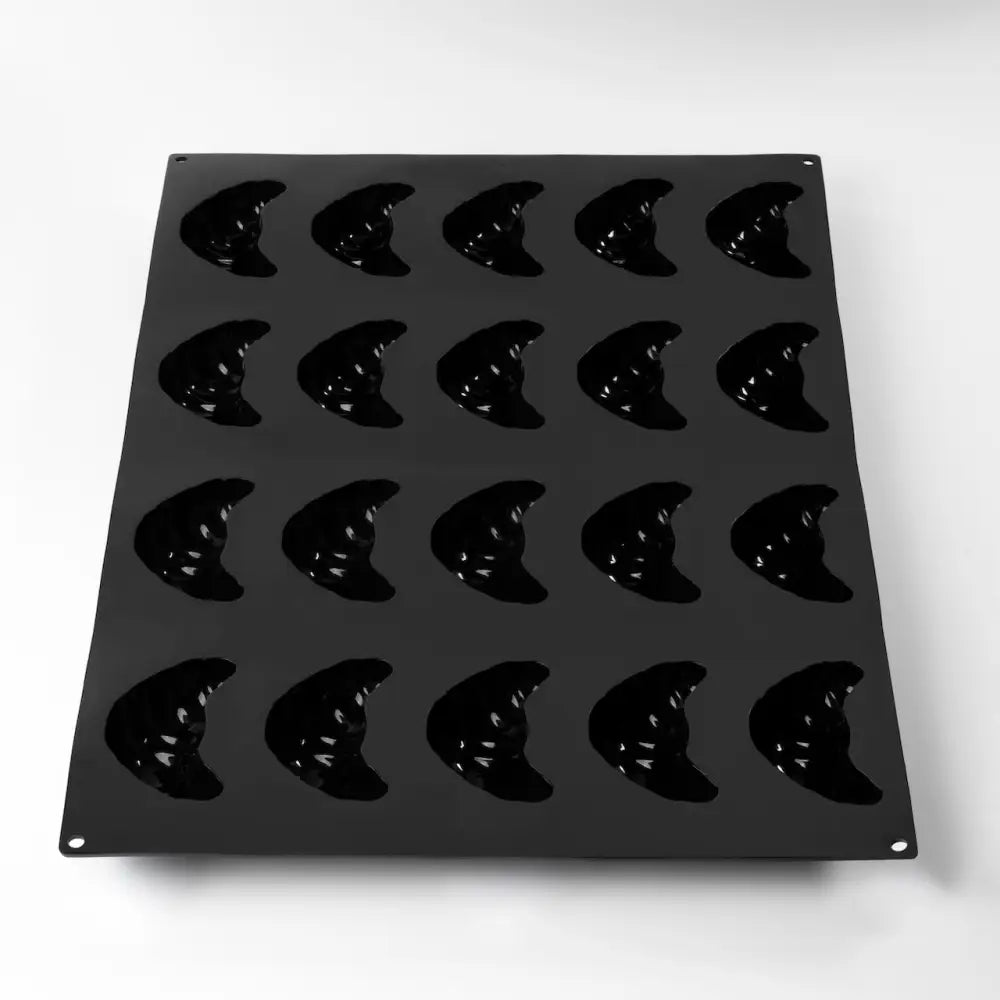 STAMPO PAVOFLEX IN SILICONE CROISSANT 600 X 400 MM - 20 IMPRONTE 100X60X36 H MM - VOL.95 ML - PX053 - PAVONI ITALIA