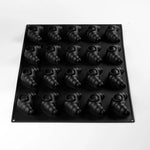 STAMPO PAVOFLEX IN SILICONE CROISSANT 600 X 400 MM - 20 IMPRONTE 100X60X36 H MM - VOL.95 ML - PX053 - PAVONI ITALIA