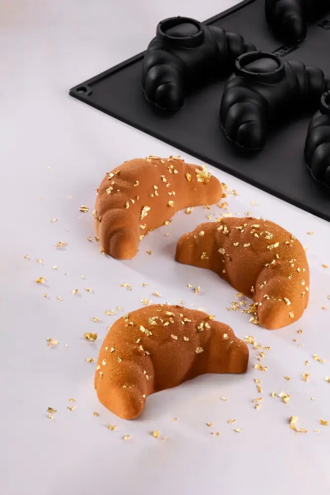STAMPO PAVOFLEX IN SILICONE CROISSANT 600 X 400 MM - 20 IMPRONTE 100X60X36 H MM - VOL.95 ML - PX053 - PAVONI ITALIA