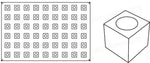 STAMPO PAVOFLEX IN SILICONE CUBO MIGNON 600 X 400 MM - 54 IMPRONTE 30 X 30 X H 30 MM - VOL.25 - PX012 - PAVONI ITALIA