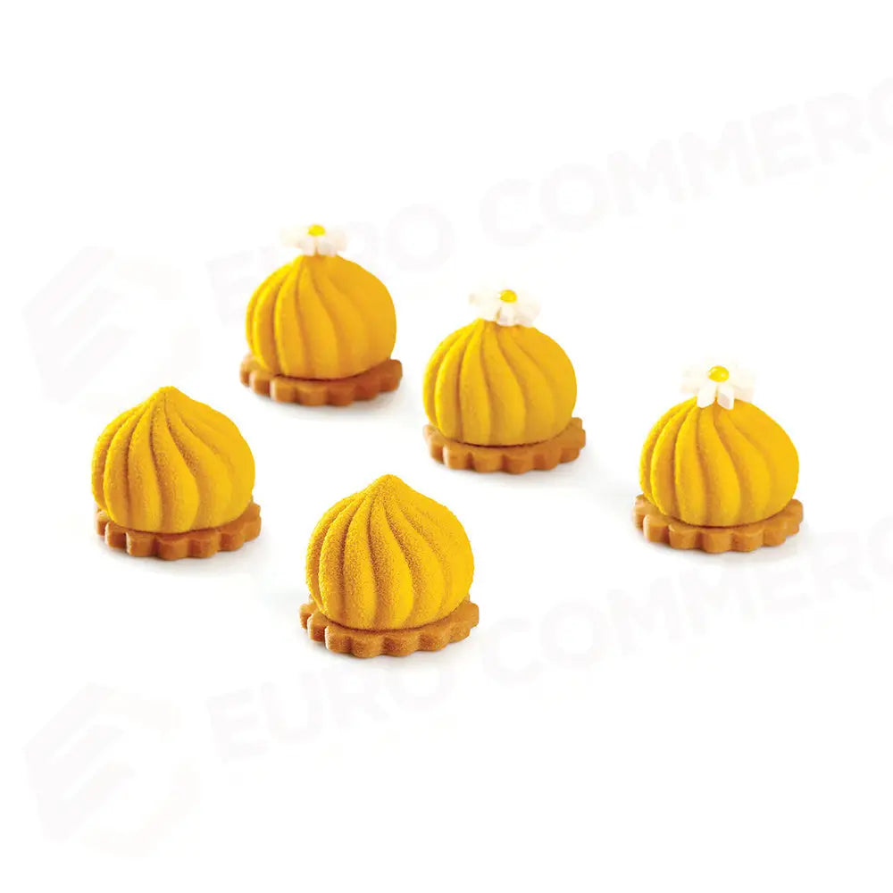 STAMPO PAVOFLEX IN SILICONE DELICE 400 X 300 MM - 30 IMPRONTE Ø 36 X H 29 MM - VOL.18 ML + PA - PX4324S - PAVONI ITALIA