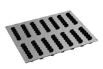 STAMPO PAVOFLEX IN SILICONE DOMINO 400 X 300 MM - 14 IMPRONTE 126 X 33 X H 32 MM - VOL. 80 ML + PACK - BACHOUR