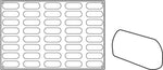 STAMPO PAVOFLEX IN SILICONE GIANDUIOTTO 600 X 400 MM - 40 IMPRONTE 90 X 30 X H 53 MM - VOL.83 - PX068 - PAVONI ITALIA