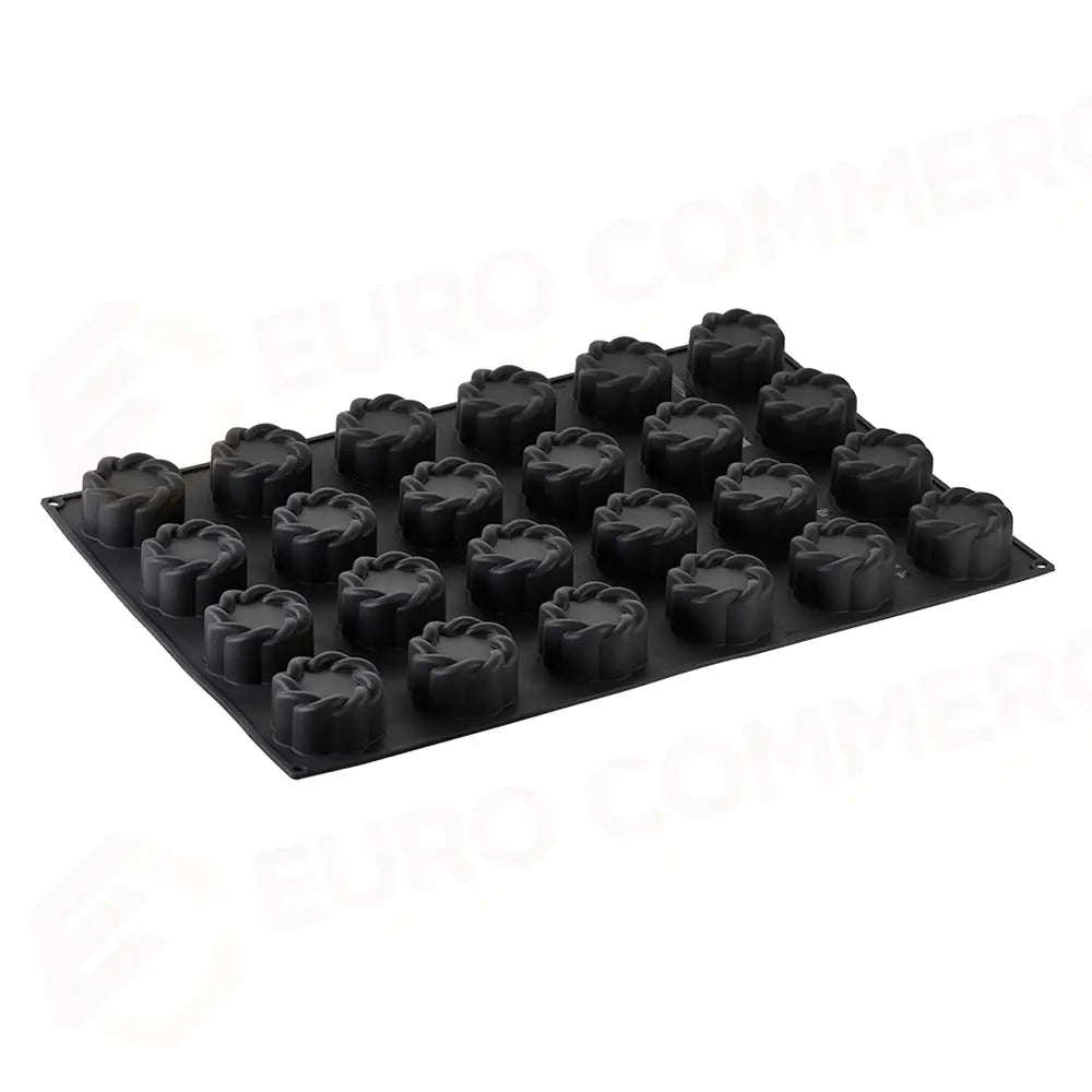 STAMPO PAVOFLEX IN SILICONE INTRECCIO 600 X 400 MM - 24 IMPRONTE Ø 70 X H 40 MM - VOL.130 ML - PX040 - PAVONI ITALIA