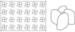 STAMPO PAVOFLEX IN SILICONE INTRIGO 600 X 400 MM - 24 IMPRONTE Ø 70 X H 42 MM - VOL.100 ML - PX016 - PAVONI ITALIA