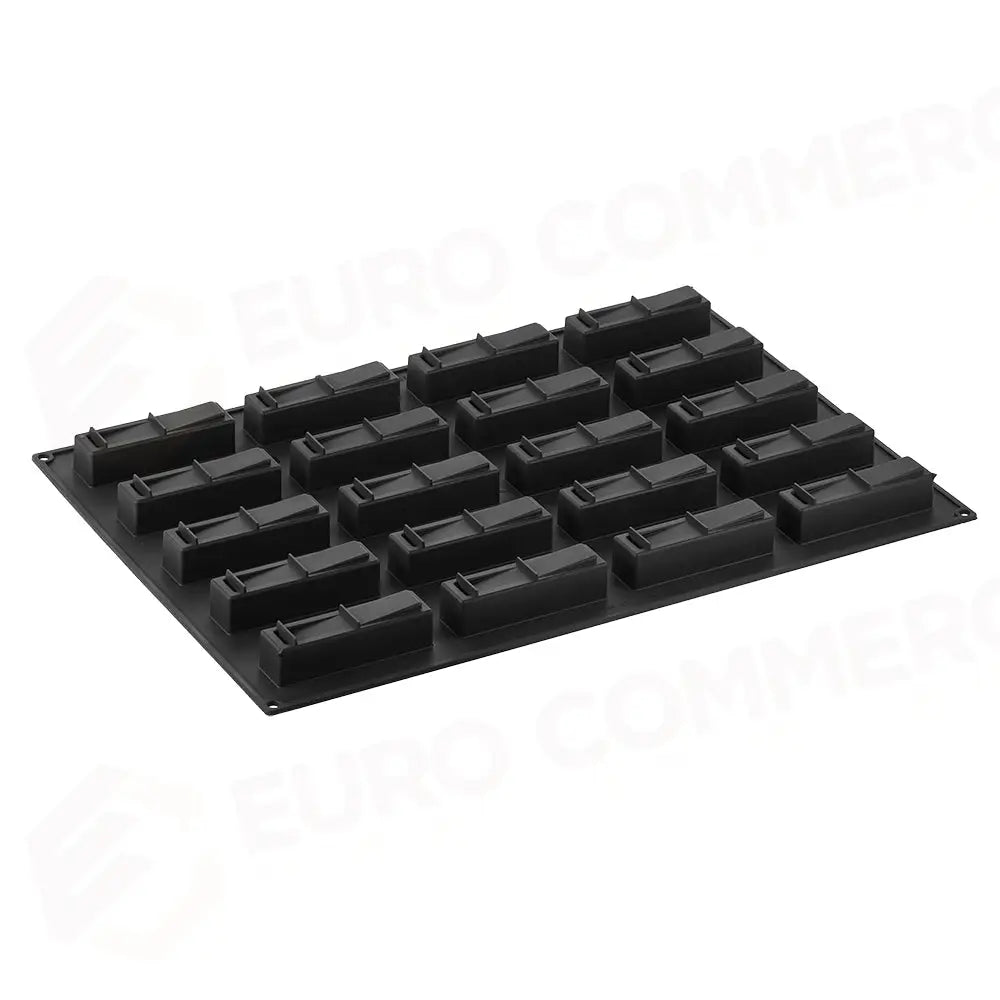 STAMPO PAVOFLEX IN SILICONE LIBRA 600 X 400 MM - 20 IMPRONTE 120 X 30 X H 35 MM - VOL.110 ML - PX027 - PAVONI ITALIA