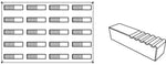 STAMPO PAVOFLEX IN SILICONE LOG 600 X 400 MM - 20 IMPRONTE 120 X 30 X H 32 MM - VOL.110 ML - PX026 - PAVONI ITALIA