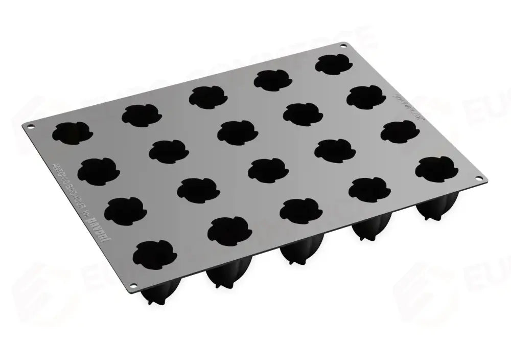 STAMPO PAVOFLEX IN SILICONE LOTUS 400 X 300 MM - 20 IMPRONTE Ø 57 X H 63 MM - VOL. 105 ML + PACK - BACHOUR - PX4371S