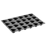 STAMPO PAVOFLEX IN SILICONE LOVE 600 X 400 MM - 24 IMPRONTE 78 X 77 X H 34 MM - VOL.110 ML - PX032 - PAVONI ITALIA