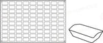 STAMPO PAVOFLEX IN SILICONE MINI FINANZIERE 600 X 400 MM - 90 IMPRONTE 49 X 26 X H 11 MM - VOL. - PX306 - PAVONI ITALIA
