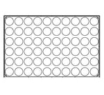 STAMPO PAVOFLEX IN SILICONE MINI TARTELLETTE 600 X 400 MM - 60 IMPRONTE Ø SUP.48 - Ø INF.36 X H 15 MM - VOL.21 ML