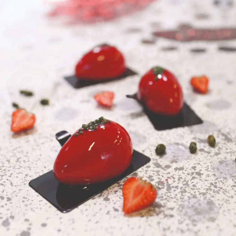 STAMPO PAVOFLEX IN SILICONE MONO QUENELLE 400 X 300 MM - 16 IMPRONTE 77 X 51 X H 42 MM - VOL. 90 ML - PX4369S - PAVONI