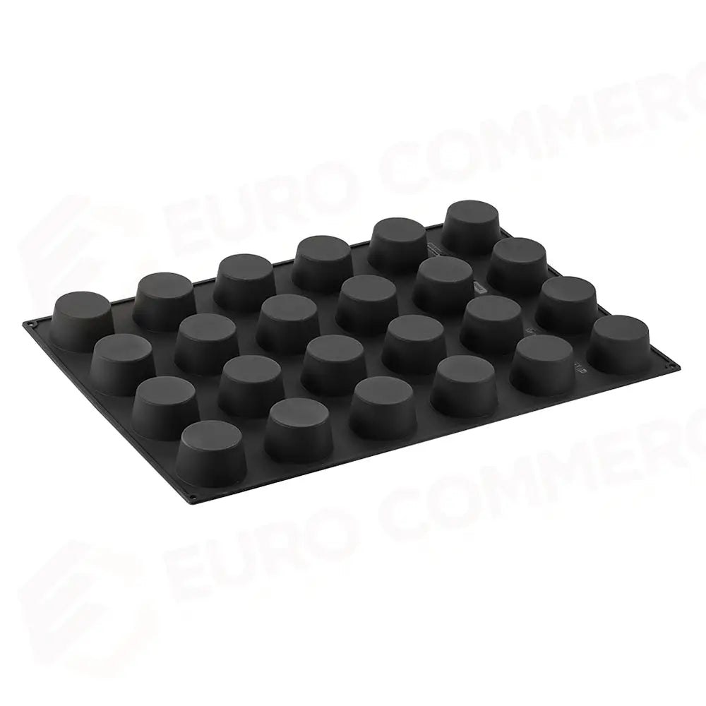 STAMPO PAVOFLEX IN SILICONE MUFFIN 600 X 400 MM - 24 IMPRONTE Ø 70 X H 40 MM - VOL.130 ML - PX002 - PAVONI ITALIA