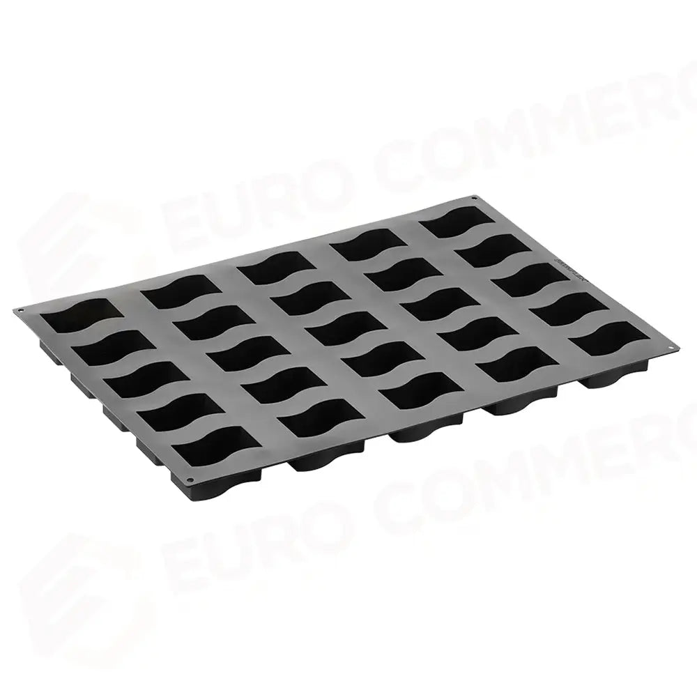 STAMPO PAVOFLEX IN SILICONE ONDINA 600 X 400 MM - 25 IMPRONTE 80 X 45 X H 40 MM - VOL.130 ML - PX023 - PAVONI ITALIA