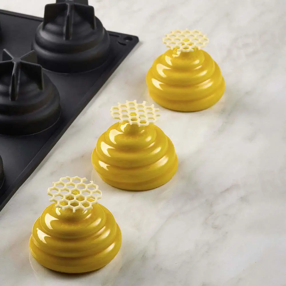STAMPO PAVOFLEX IN SILICONE OVER 400 X 300 MM - 12 IMPRONTE Ø 65 X H 50 MM - VOL.90 ML + PACK - BACHOUR - PX4340S