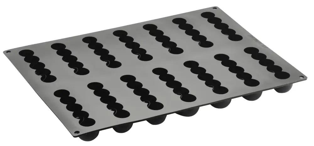 STAMPO PAVOFLEX IN SILICONE PELOTA 400 X 300 MM - 14 IMPRONTE 130 X 32 X H 28 MM - VOL.90 ML + COPPAPASTA CPX01 + PACK