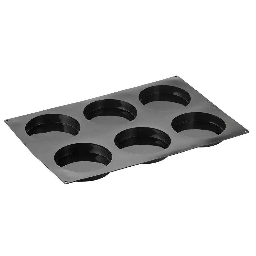 STAMPO PAVOFLEX IN SILICONE PER INSERTI 600 X 400 MM - 6 IMPRONTE Ø 160 X H 30 MM - PX061 - PAVONI ITALIA