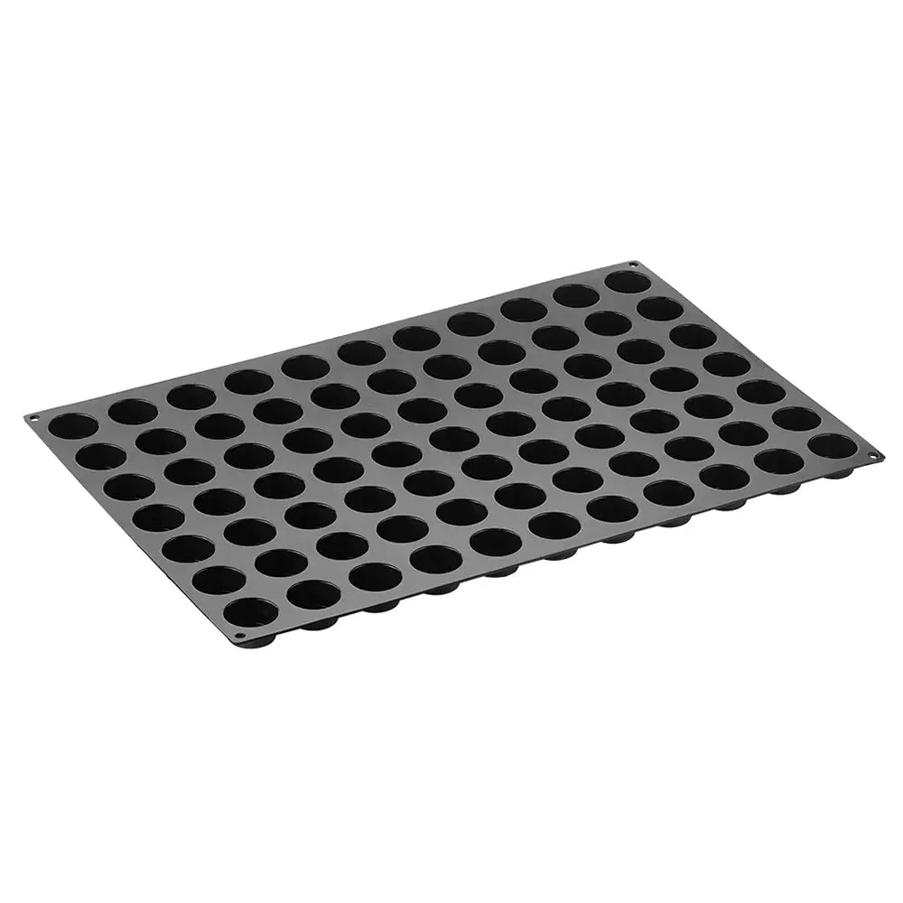 STAMPO PAVOFLEX IN SILICONE PETIT FOUR 600 X 400 MM - 77 IMPRONTE Ø 40 X H 20 MM - VOL.22 ML - PX300 - PAVONI ITALIA