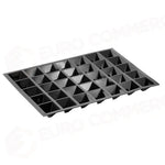 STAMPO PAVOFLEX IN SILICONE PIRAMIDE 600 X 400 MM - 35 IMPRONTE 70 X 70 X H 45 MM - VOL.80 ML - PX004 - PAVONI ITALIA