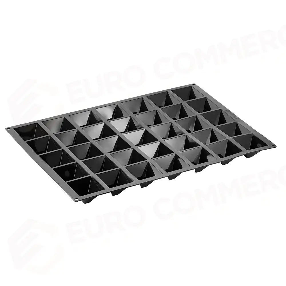 STAMPO PAVOFLEX IN SILICONE PIRAMIDE 600 X 400 MM - 35 IMPRONTE 70 X 70 X H 45 MM - VOL.80 ML - PX004 - PAVONI ITALIA