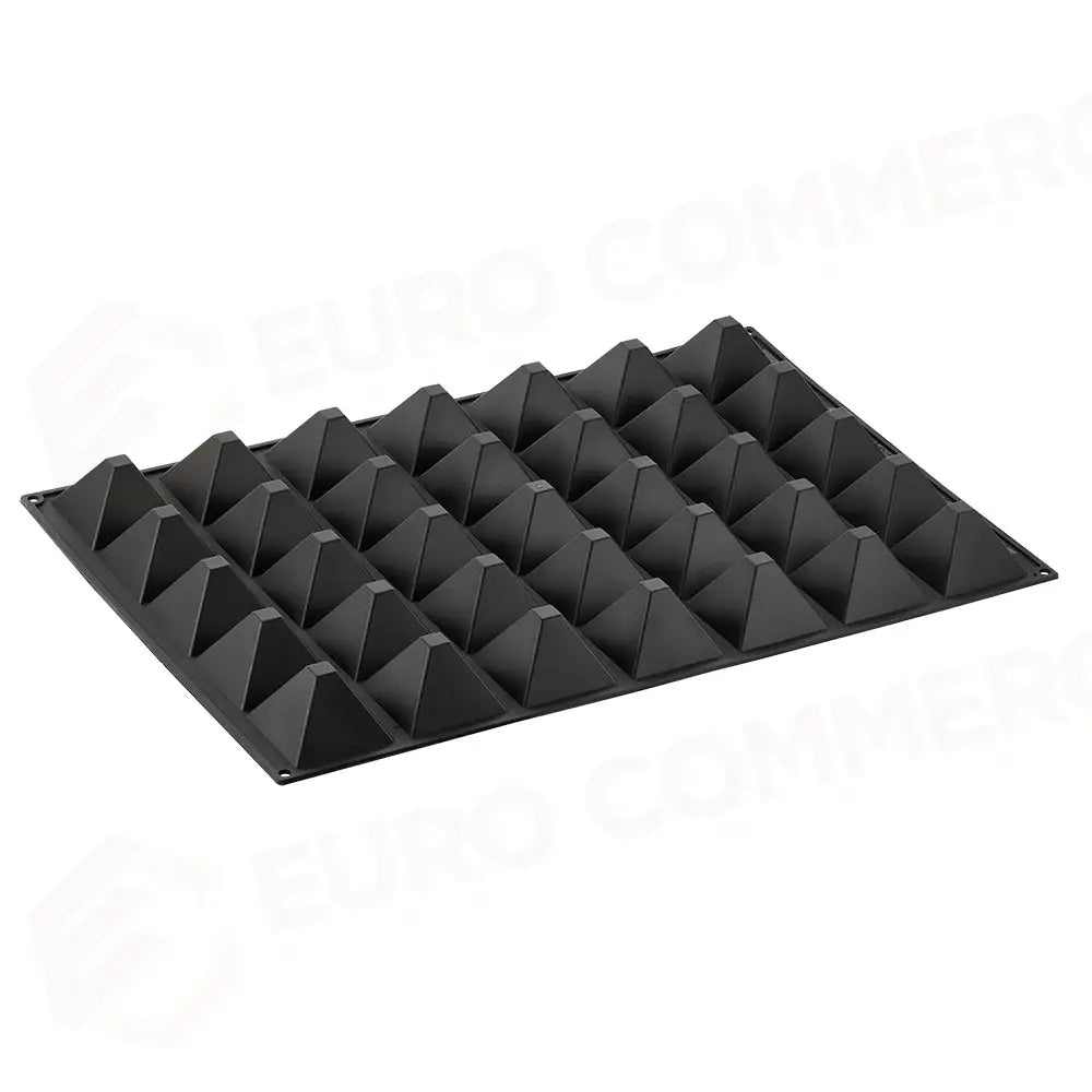 STAMPO PAVOFLEX IN SILICONE PIRAMIDE 600 X 400 MM - 35 IMPRONTE 70 X 70 X H 45 MM - VOL.80 ML - PX004 - PAVONI ITALIA