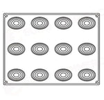 STAMPO PAVOFLEX IN SILICONE POLLY 400 X 300 MM - 12 IMPRONTE 78 X 56 X H 43 MM - VOL.90 ML + PACK - BACHOUR - PX4341S