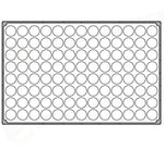 STAMPO PAVOFLEX IN SILICONE POMPONETTE 600 X 400 MM - 104 IMPRONTE Ø 36 X H 17 MM - VOL.15 - PX302 - PAVONI ITALIA