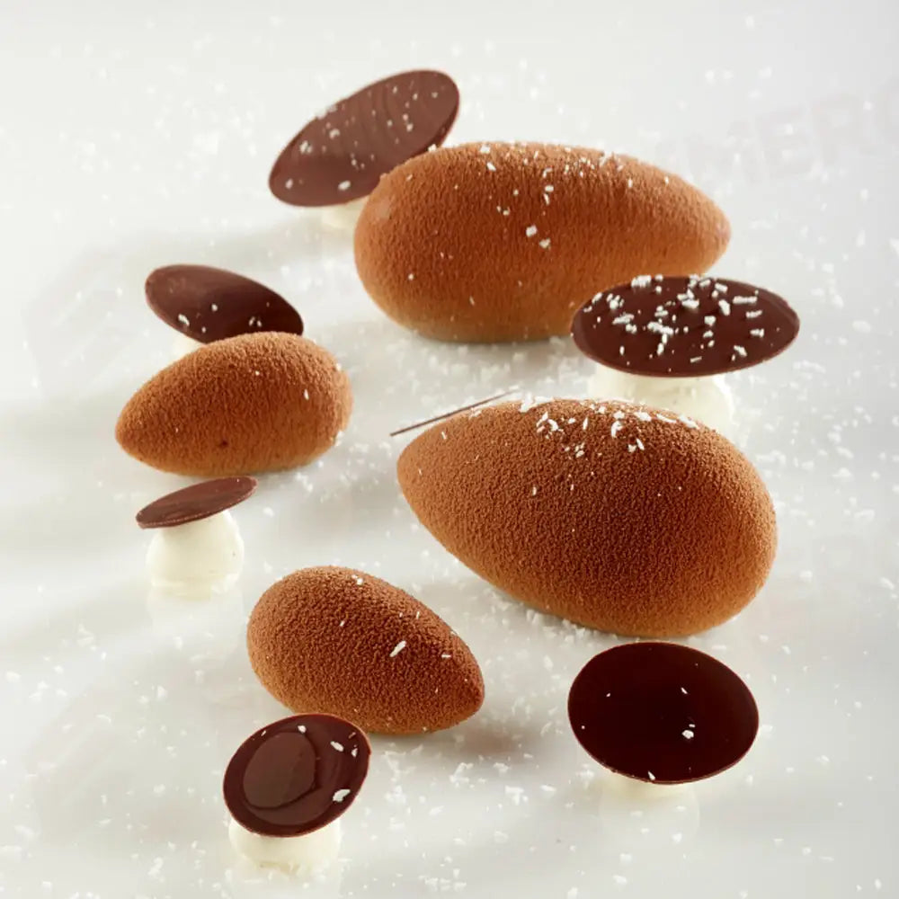STAMPO PAVOFLEX IN SILICONE QUENELLE 600 X 400 MM - 100 IMPRONTE 42 X 22 X H 17 MM - VOL.9 ML - PX074 - PAVONI ITALIA