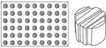 STAMPO PAVOFLEX IN SILICONE RIGO MIGNON 600 X 400 MM - 54 IMPRONTE Ø 35 X H 30 MM - VOL.25 ML - PX020 - PAVONI ITALIA