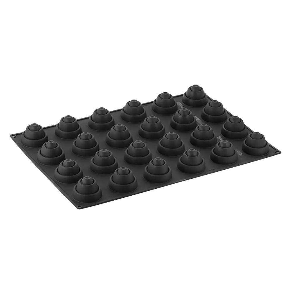 STAMPO PAVOFLEX IN SILICONE RING 600 X 400 MM - 24 IMPRONTE Ø 70 X H 50 MM - VOL.110 ML - PX034 - PAVONI ITALIA