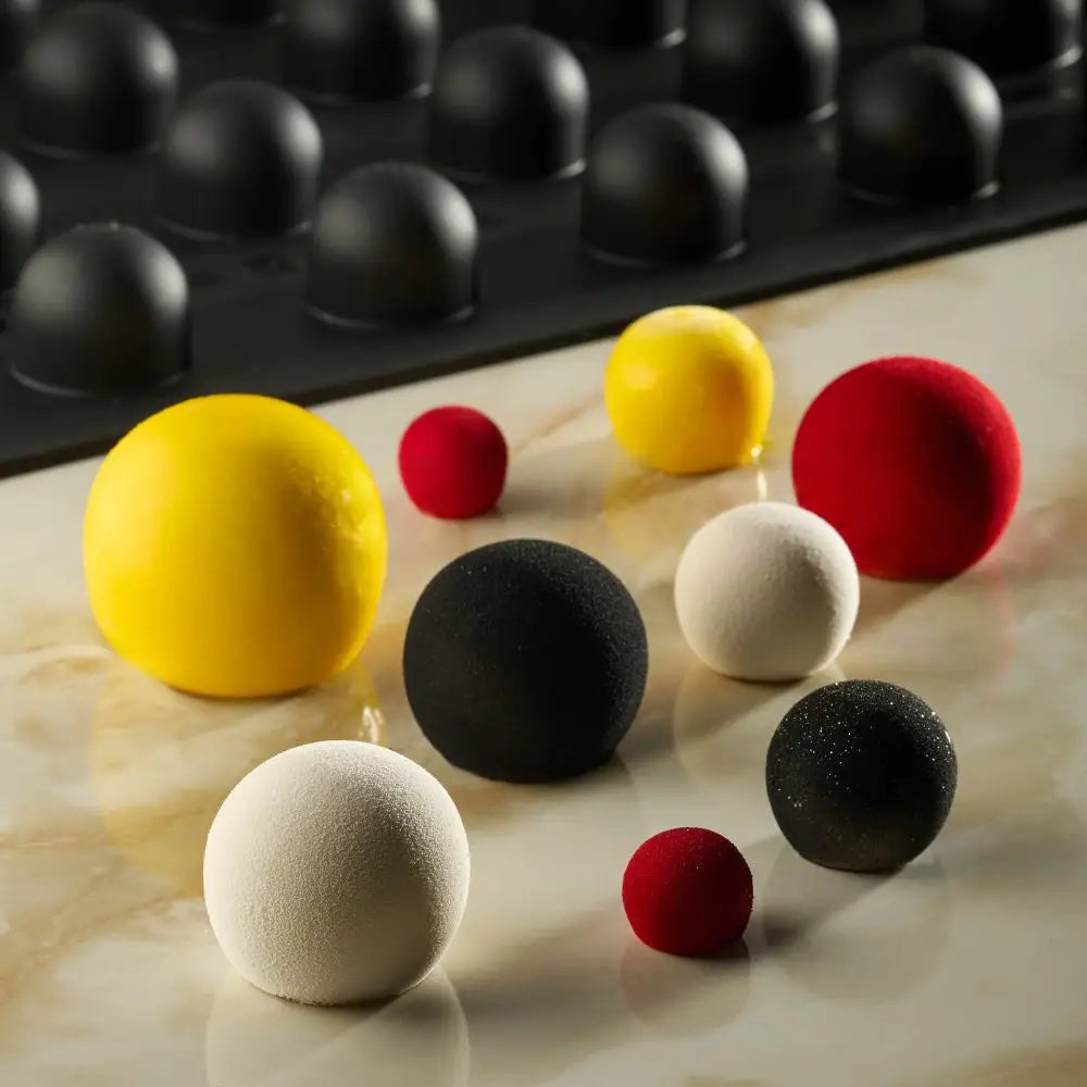 STAMPO PAVOFLEX IN SILICONE SFERE 400 X 300 MM - 48 IMPRONTE Ø 20 MM - VOL.4 ML + PACK - PX4314S - PAVONI ITALIA