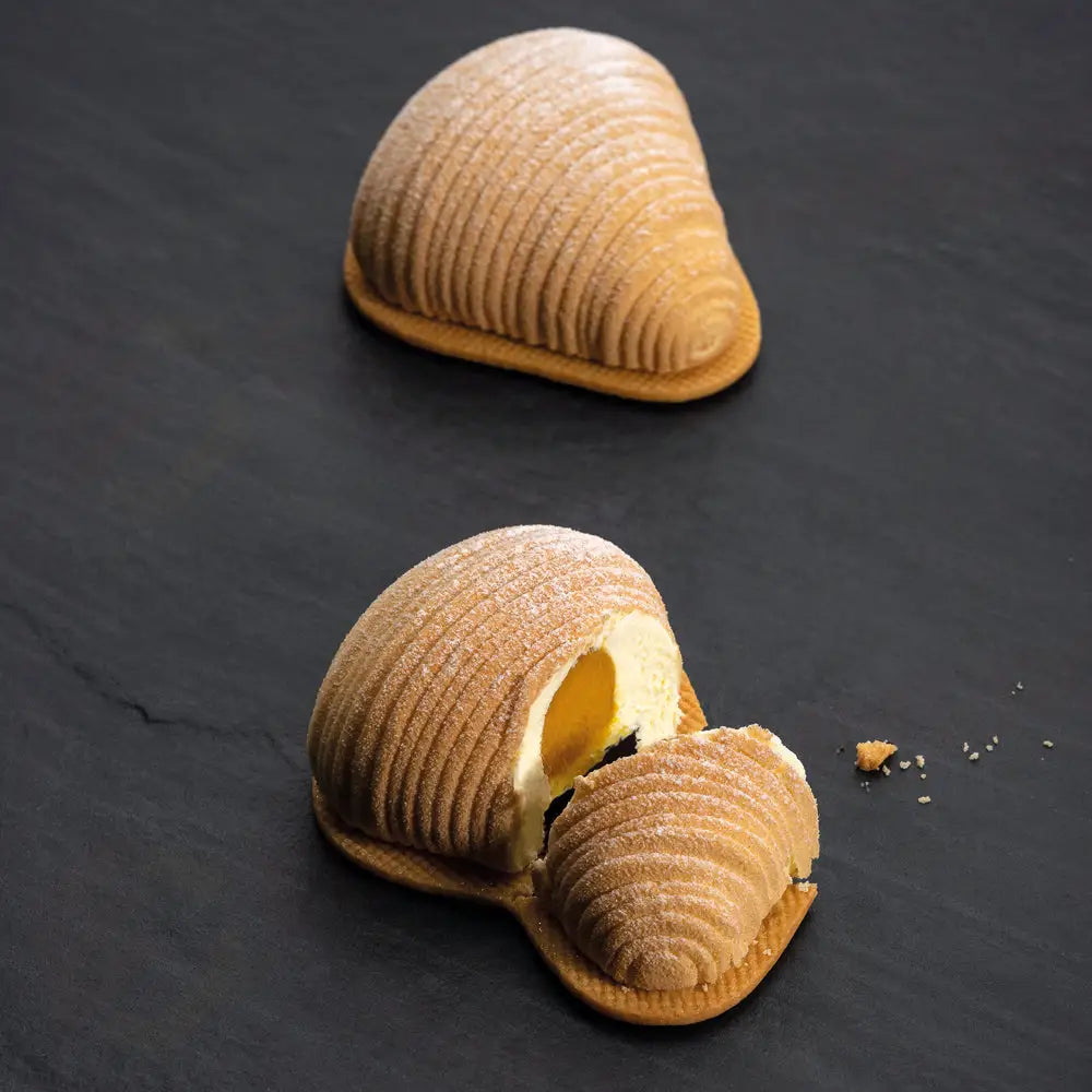 STAMPO PAVOFLEX IN SILICONE SFOGLIATELLA 400 X 300 MM - 12 IMPRONTE MM 77X71,5X35 H VOL. ~ - PX4377S - PAVONI ITALIA