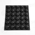 STAMPO PAVOFLEX IN SILICONE SFOGLIATELLA MIGNON 400 X 300 MM - 30 IMPRONTE MM 45X43,5X22 H VOL. ~ 20 ML - PX4378S