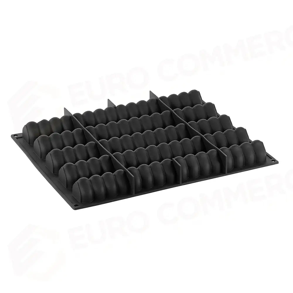STAMPO PAVOFLEX IN SILICONE SOFT 400 X 300 MM - 5 IMPRONTE 360 X 43 X H 38 MM - VOL.360 ML + P - PX4310S - PAVONI ITALIA