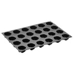 STAMPO PAVOFLEX IN SILICONE SPIRALE 600 X 400 MM - 24 IMPRONTE Ø 75 X H 38 MM - VOL.130 ML - PX063 - PAVONI ITALIA