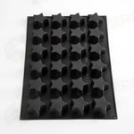 STAMPO PAVOFLEX IN SILICONE STAR 600X400 MM - 24 IMPRONTE 80X80X H 40 MM - VOL.100 ML - PX083 - PAVONI ITALIA